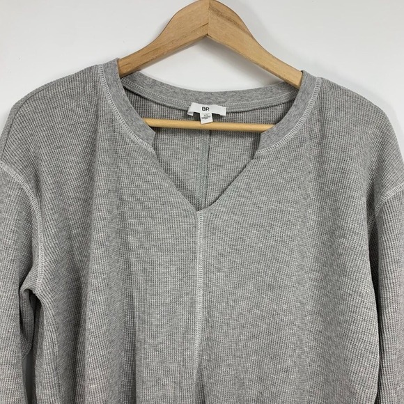 BP Nordstrom‎ Women's Organic Cotton V Neck Waffle Knit Long Sleeve Size M - Picture 4 of 7